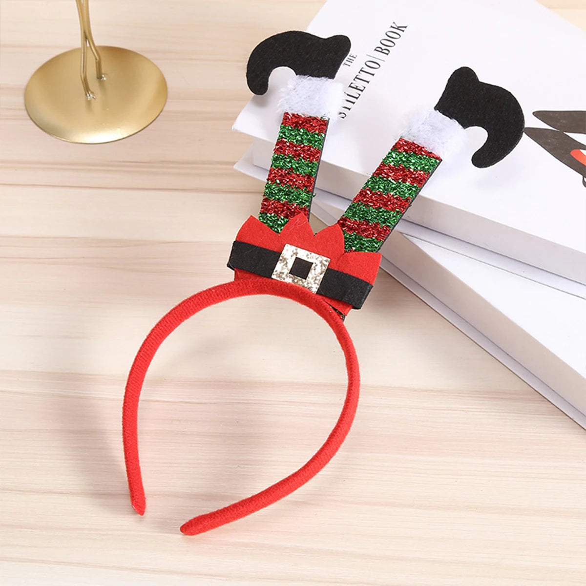 Christmas Headband Elk Horn Bell Sequin Christmas Hair Band Happy New Year Photo Props Merry Christmas Decor Gifts for Kids