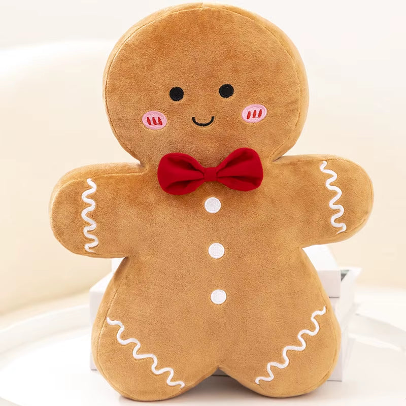 Christmas Gingerbread Stuffed Doll Pillow Christmas Tree House Wreath Chocolate Caramel Gingerbread Stuffed Toy Home Decor