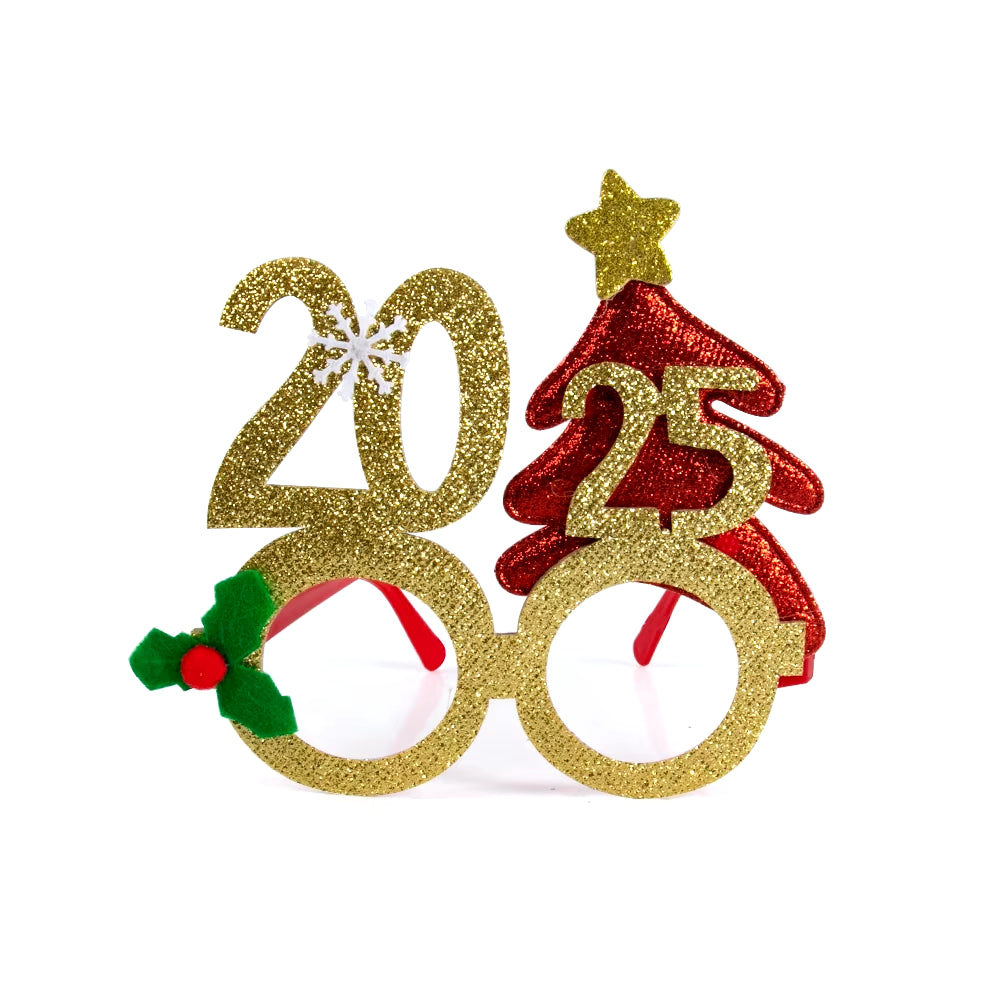 Christmas Decorations 2025 Christmas Glasses Frame Adult Kids Gift Santa Snowman Glasses Christmas Xmas Decor 2024 New Year Noel