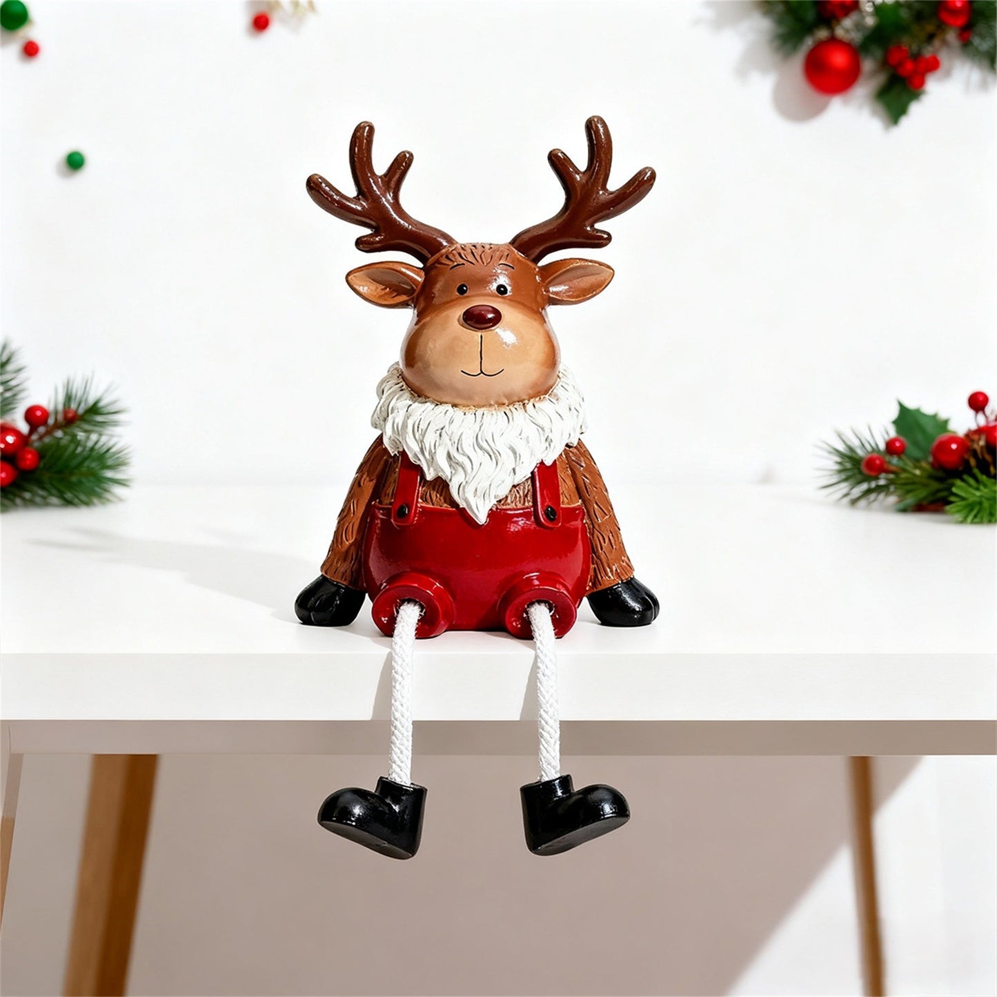 Christmas Hanging Elk Resin Ornaments, Christmas Decoration Desktop Window