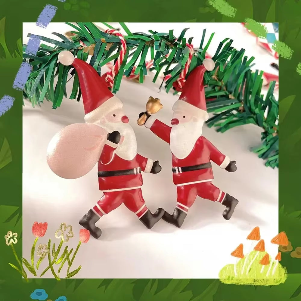 12 PCS Christmas Party Nordic Christmas Decoration Metal Pendant Christmas Tree Room Party Holiday Decoration Ornaments