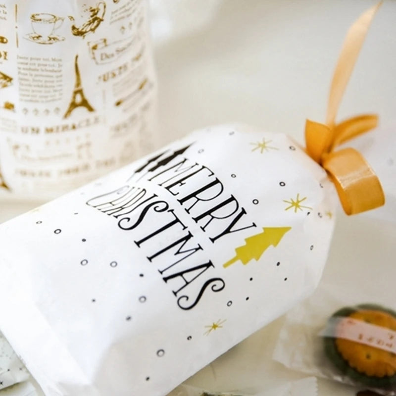 Christmas Gift Bags Cookie Bag Christmas Bag Presents Santa Candy Gift Box Packaging Christmas Decorations New Year Present
