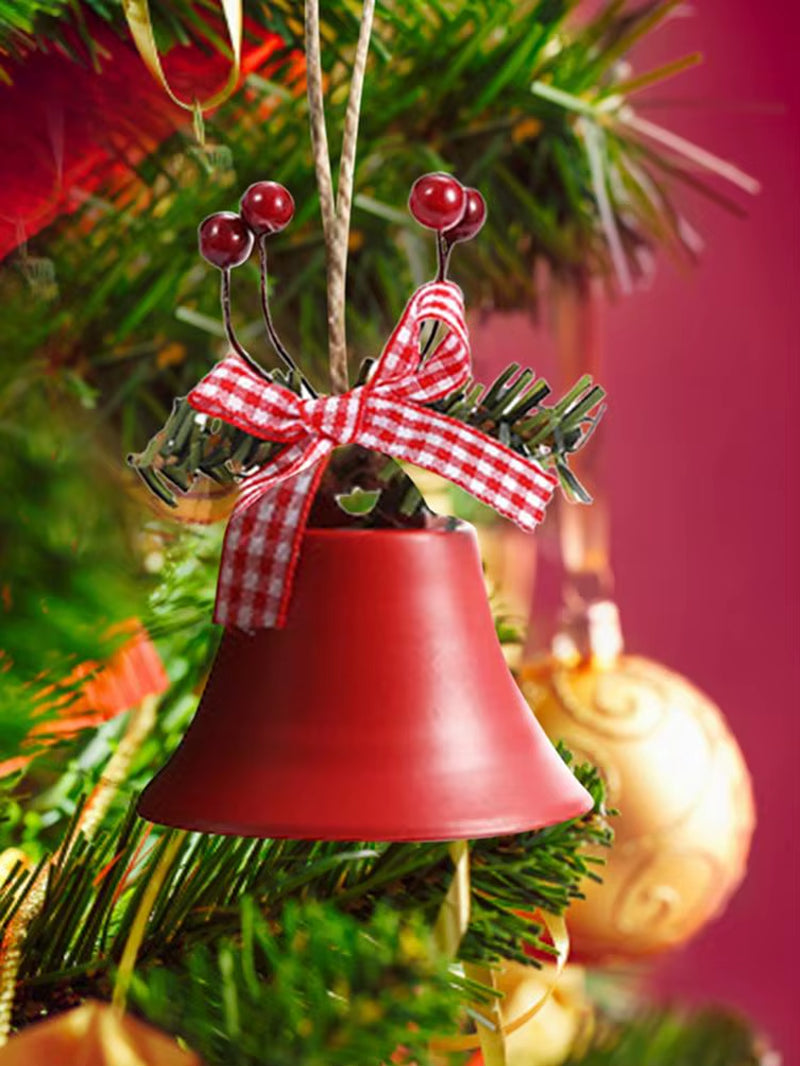 Christmas Bell Jingle Bells Metal Bell Ornament Tree Hanging Pendant for Christmas Decorations New Year Party Kids Toys #W0