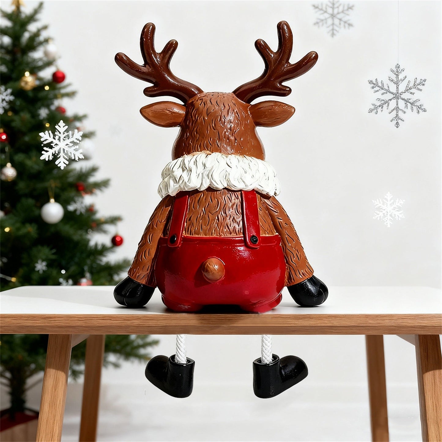 Christmas Hanging Elk Resin Ornaments, Christmas Decoration Desktop Window