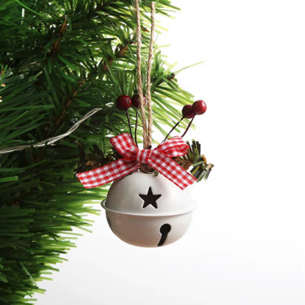 Christmas Bell Jingle Bells Metal Bell Ornament Tree Hanging Pendant for Christmas Decorations New Year Party Kids Toys #W0