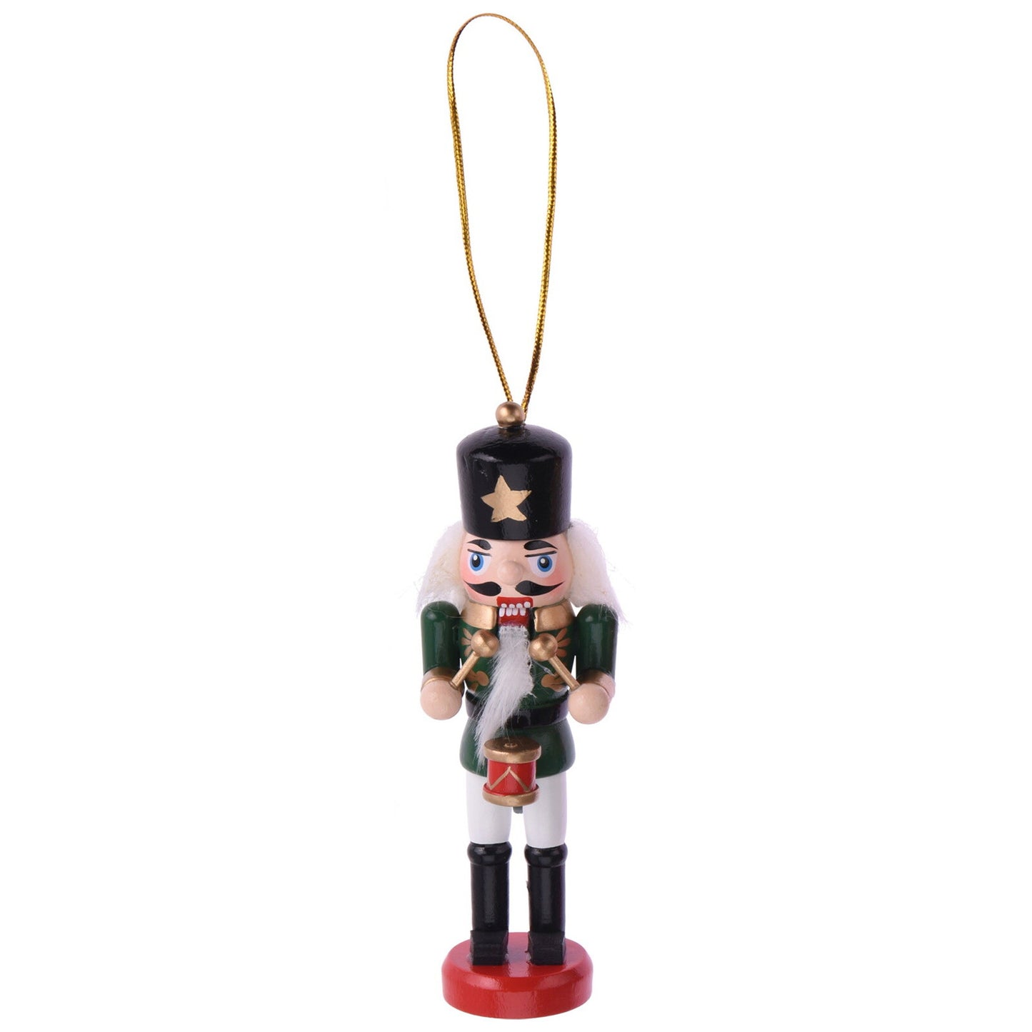 Christmas Nutcracker Soldier 3 Wooden Nut Cracker Xmas Tree Festive Ornament Dec