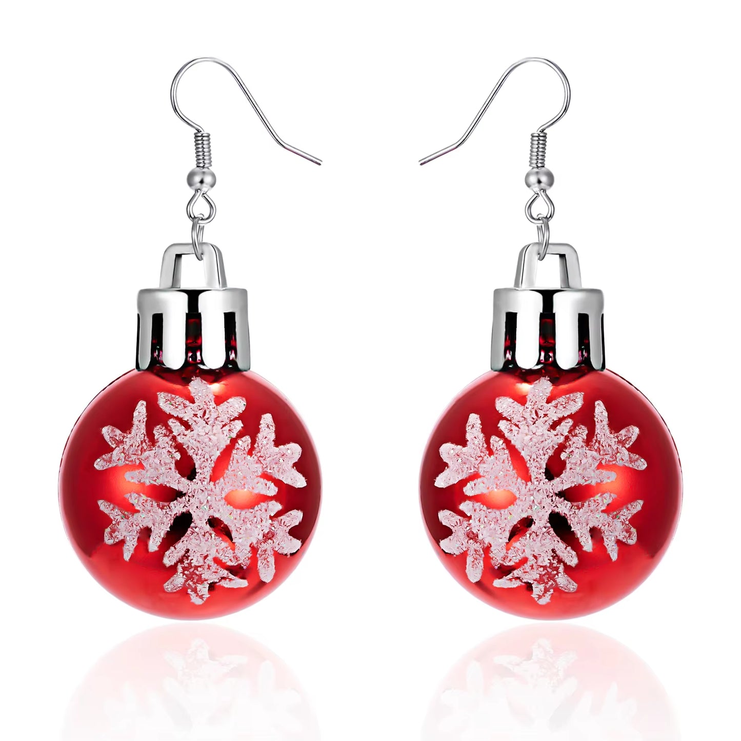 2024 New Fashion Christmas Earrings Creative Christmas Bulb Drop Earring for Women Christmas Gift Colorful Ball Dangle Earrings