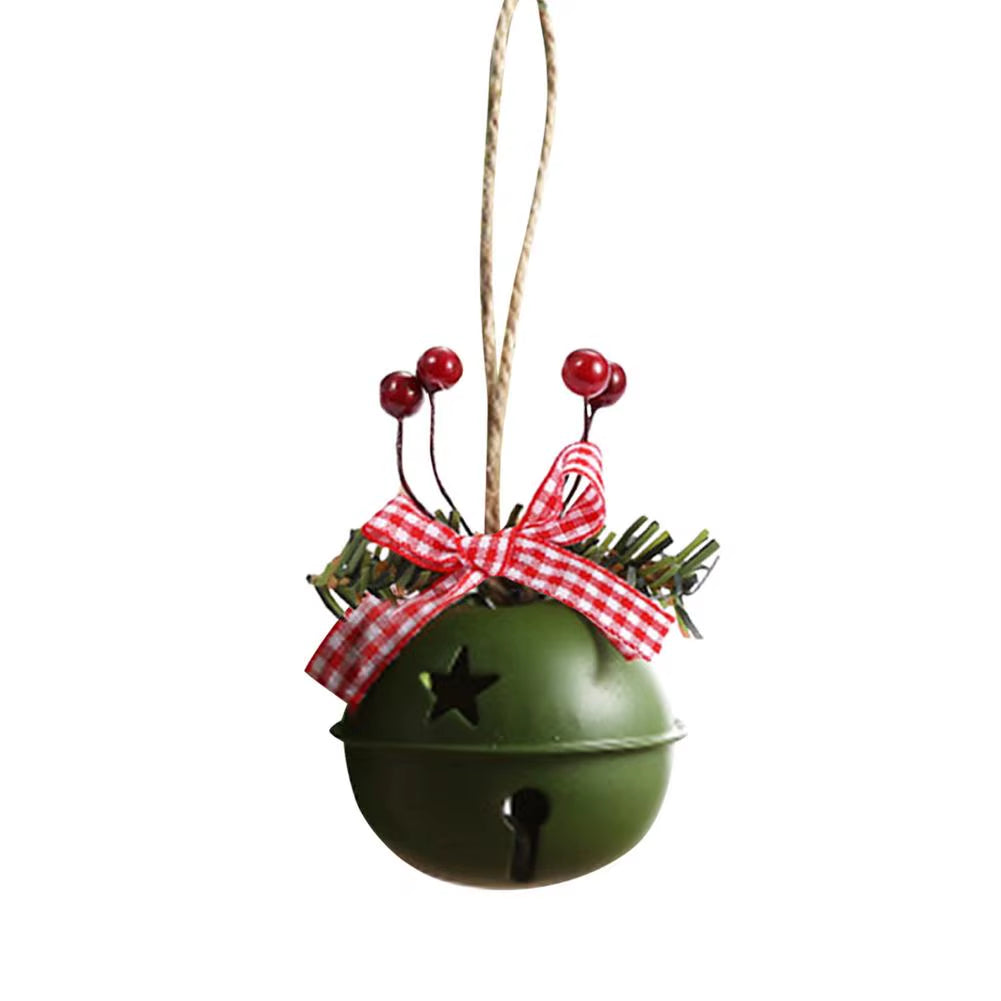 Christmas Bell Jingle Bells Metal Bell Ornament Tree Hanging Pendant for Christmas Decorations New Year Party Kids Toys #W0
