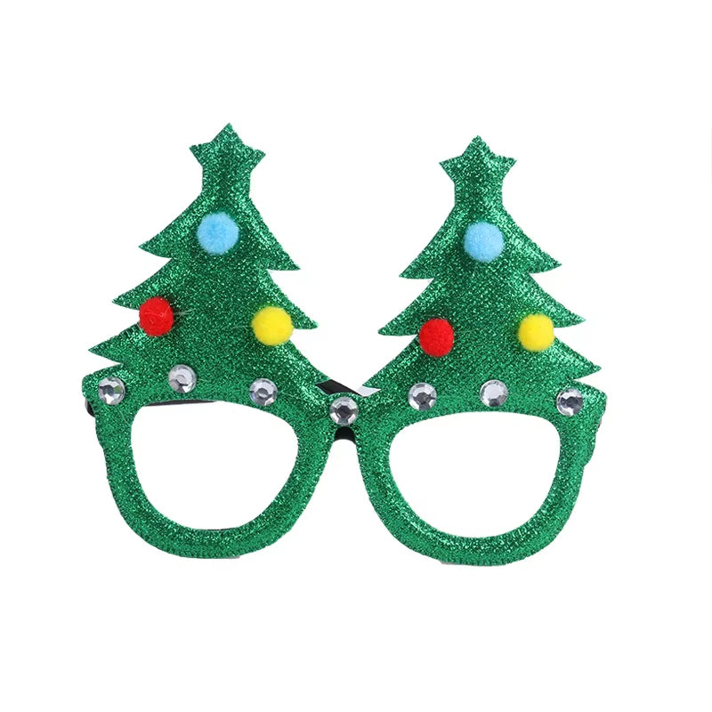 Christmas Decorations 2025 Christmas Glasses Frame Adult Kids Gift Santa Snowman Glasses Christmas Xmas Decor 2024 New Year Noel