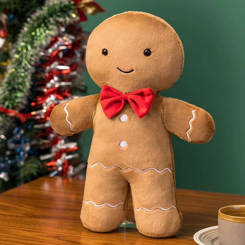Christmas Gingerbread Stuffed Doll Pillow Christmas Tree House Wreath Chocolate Caramel Gingerbread Stuffed Toy Home Decor