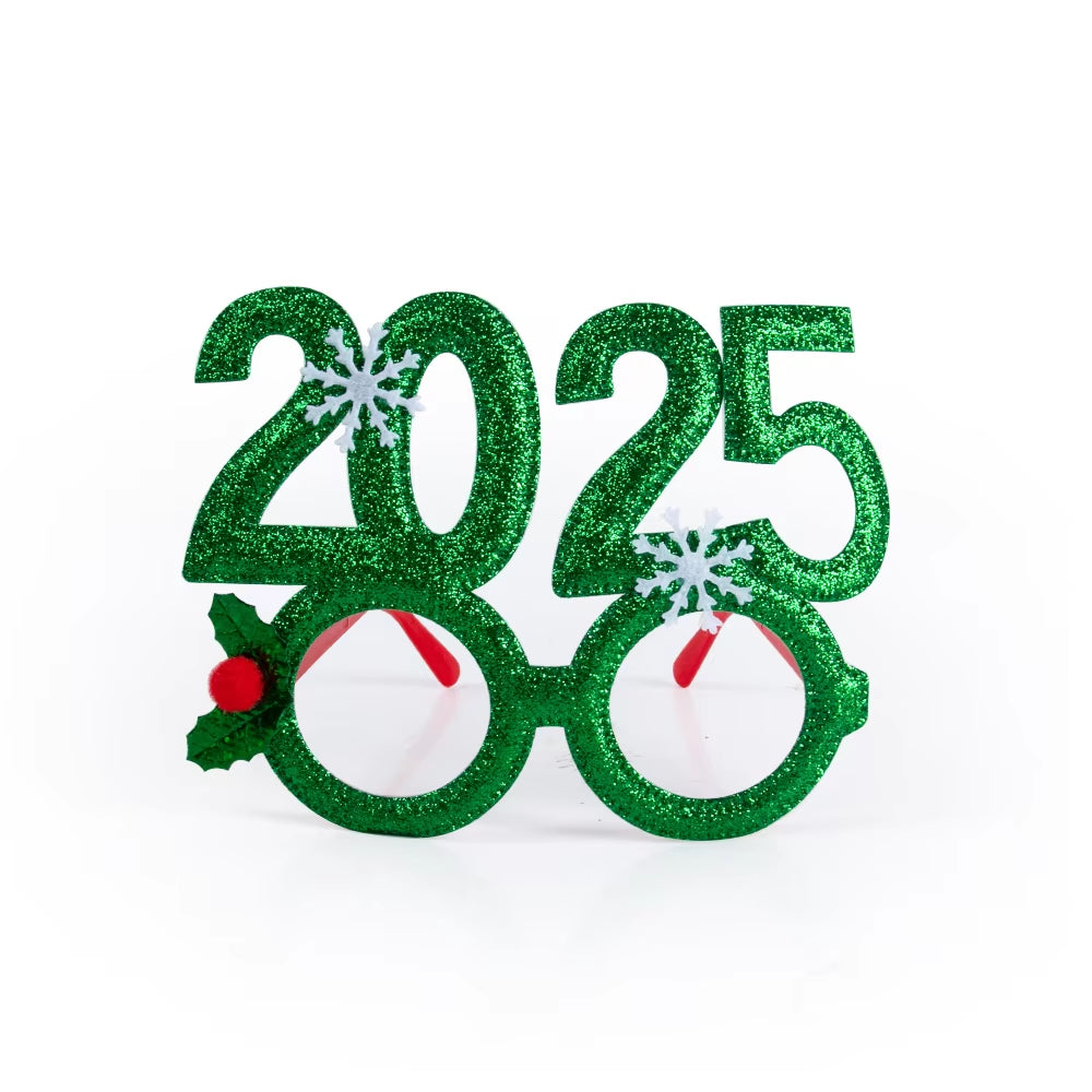 Christmas Decorations 2025 Christmas Glasses Frame Adult Kids Gift Santa Snowman Glasses Christmas Xmas Decor 2024 New Year Noel