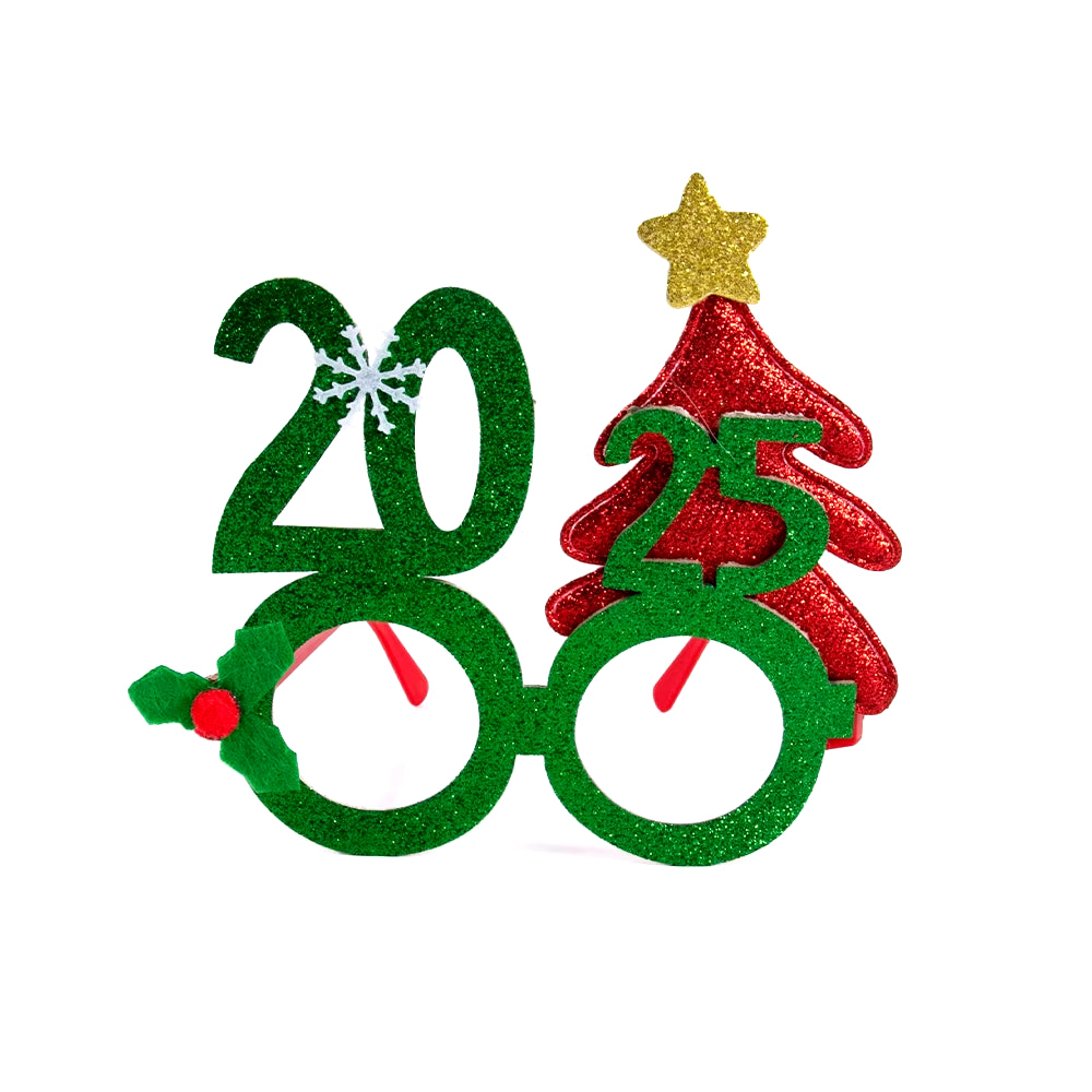 Christmas Decorations 2025 Christmas Glasses Frame Adult Kids Gift Santa Snowman Glasses Christmas Xmas Decor 2024 New Year Noel