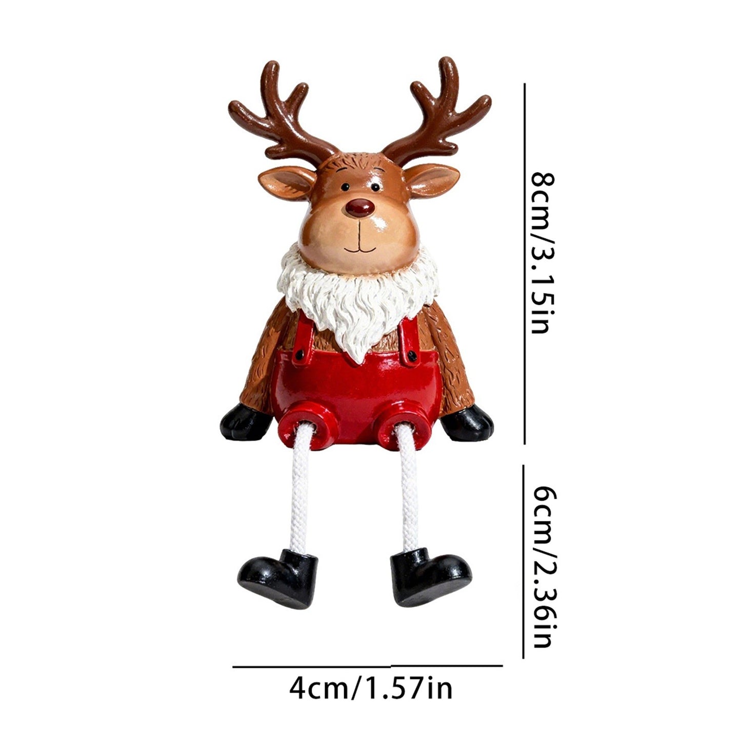 Christmas Hanging Elk Resin Ornaments, Christmas Decoration Desktop Window