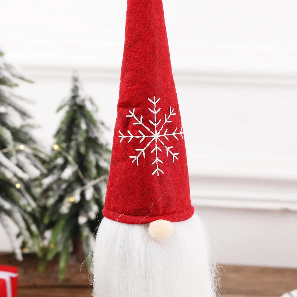 Gnome Christmas Wine Bottle Cover Merry Christmas Decorations for Home 2021 Christmas Ornaments Xmas Gifts Happy New Year 2022