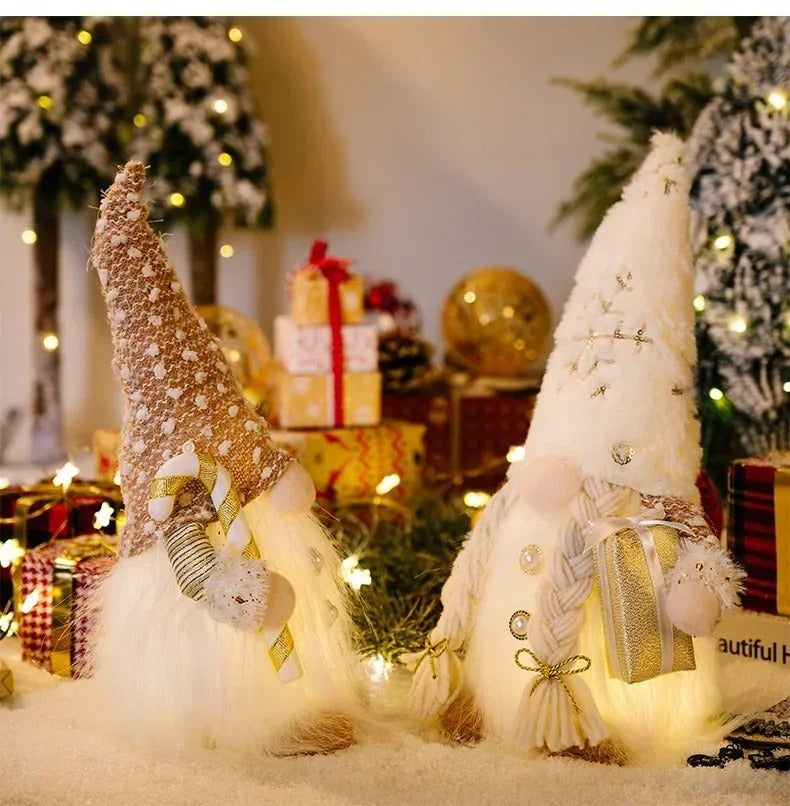 Christmas Gnome Ornament with Led Light