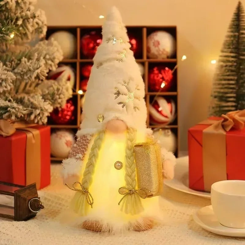 Christmas Gnome Ornament with Led Light