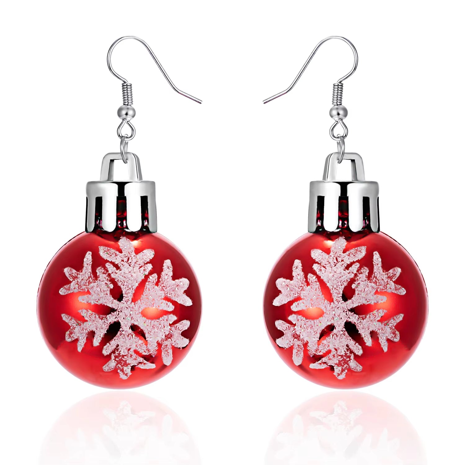 2024 New Fashion Christmas Earrings Creative Christmas Bulb Drop Earring for Women Christmas Gift Colorful Ball Dangle Earrings