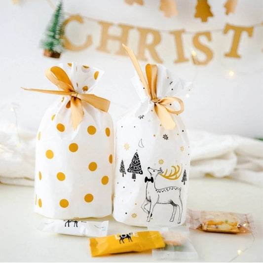 Christmas Gift Bags Cookie Bag Christmas Bag Presents Santa Candy Gift Box Packaging Christmas Decorations New Year Present
