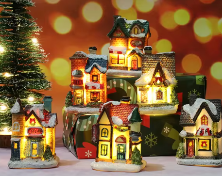 Night Light Christmas Village