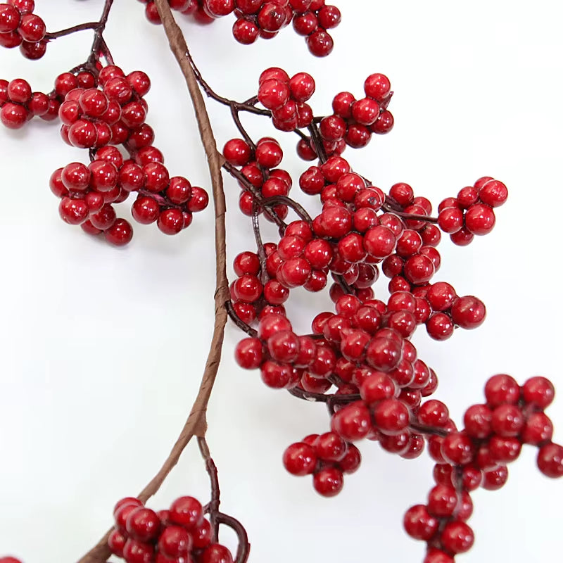 Christmas Fruit Rattan Artificial Plants, Holiday Party Decor, Wedding Decorations, Christmas Tree, Fake Floral, 2M