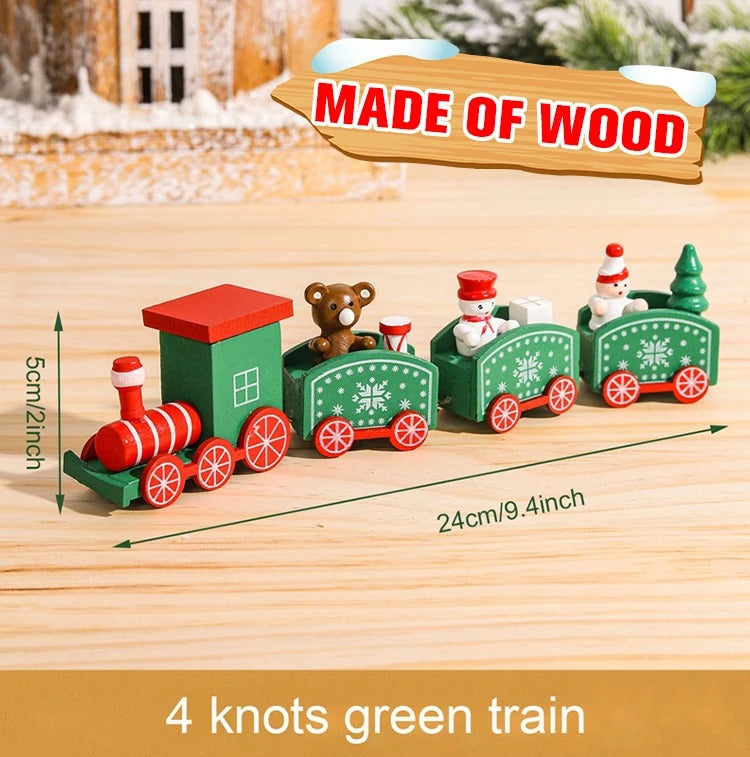 Wooden Christmas Train