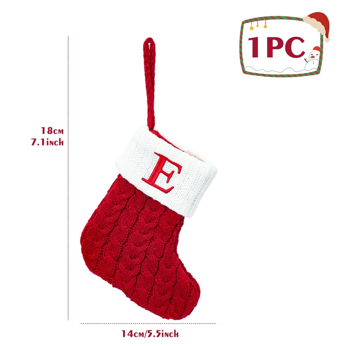 Personalised Letter Christmas Stocking