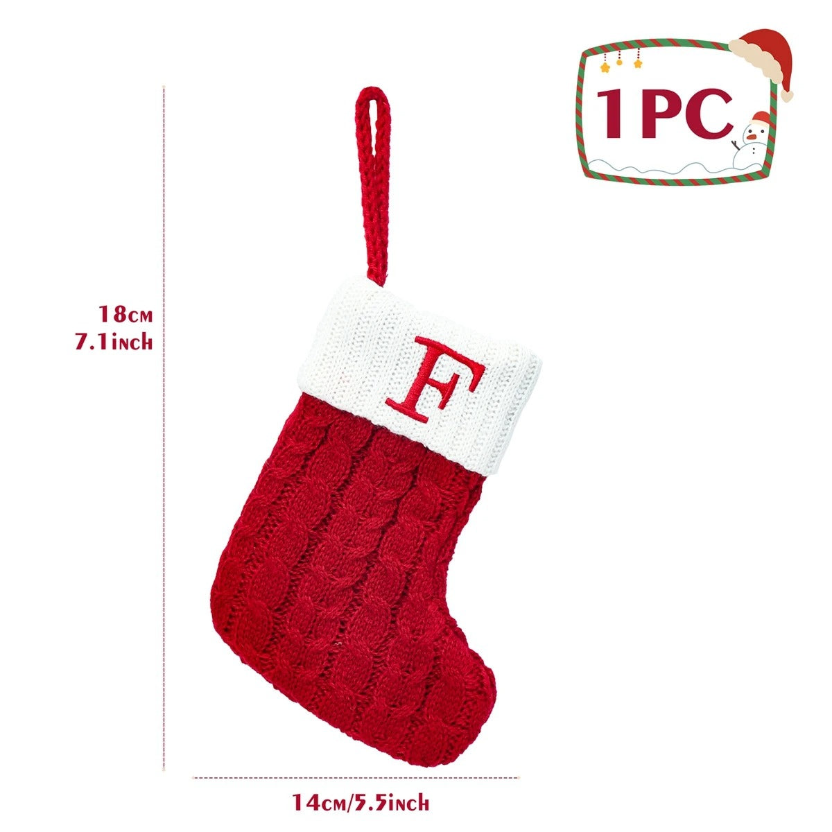 Personalised Letter Christmas Stocking