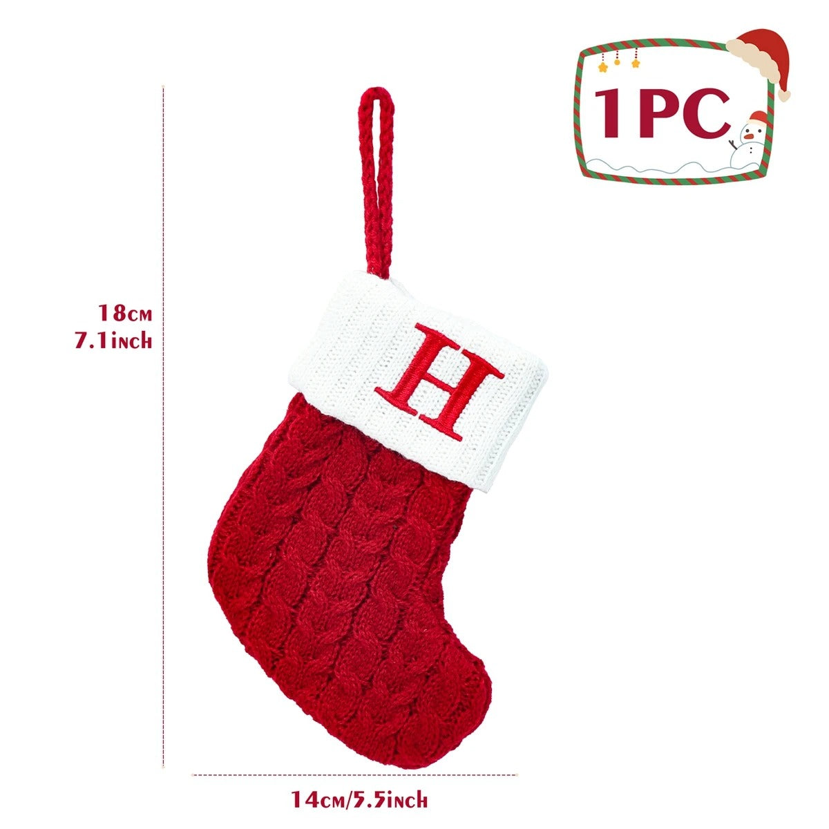 Personalised Letter Christmas Stocking