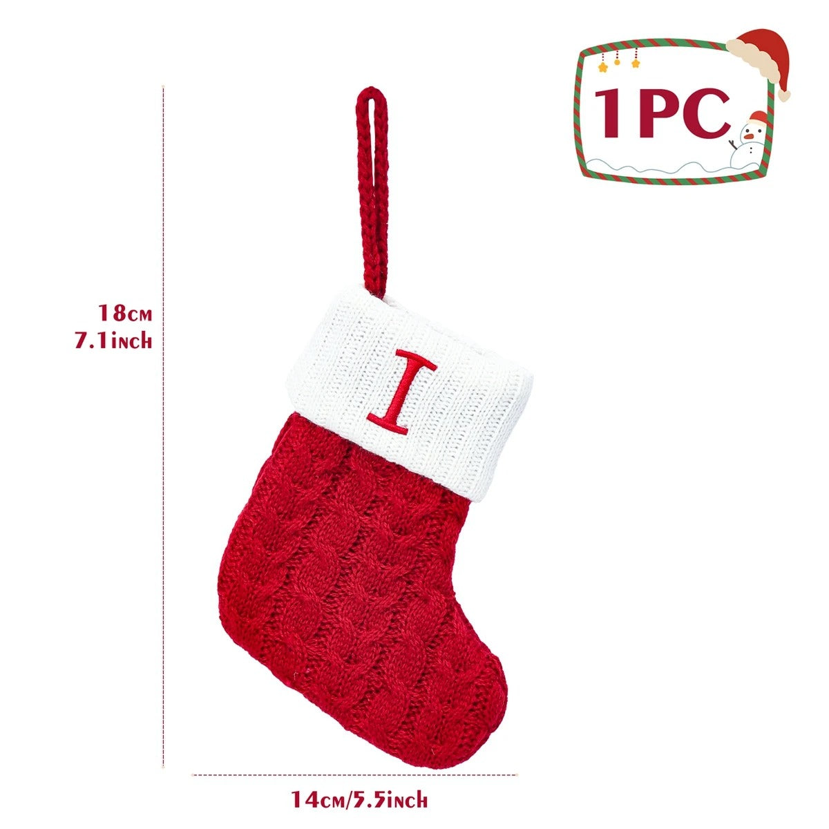 Personalised Letter Christmas Stocking