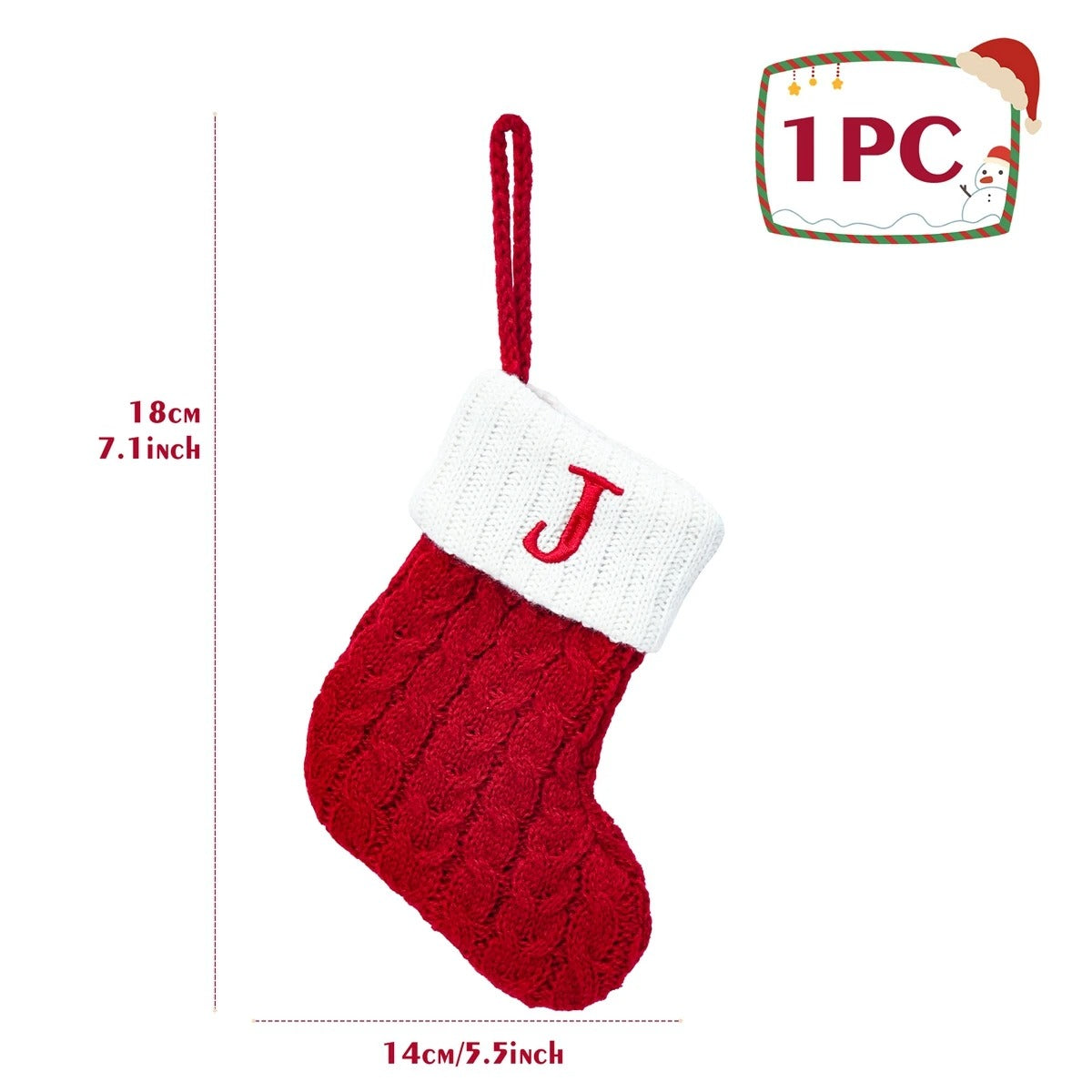 Personalised Letter Christmas Stocking