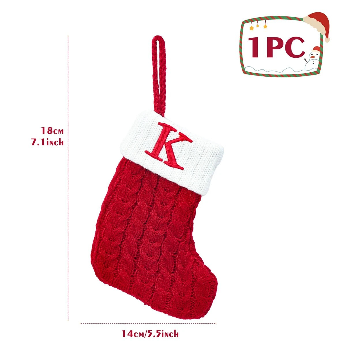 Personalised Letter Christmas Stocking