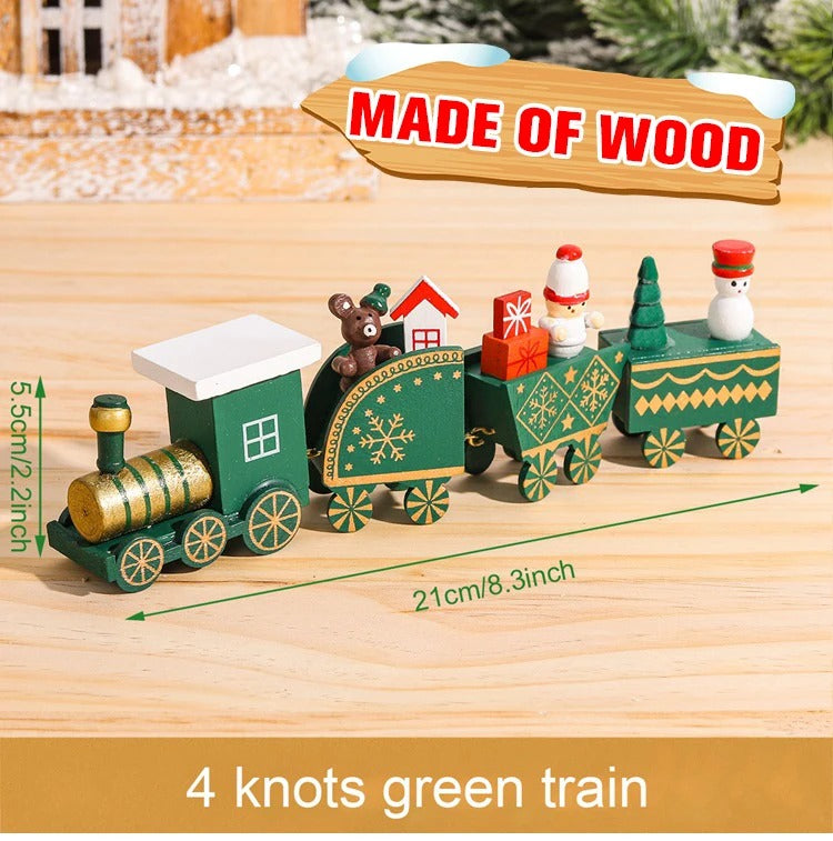 Wooden Christmas Train