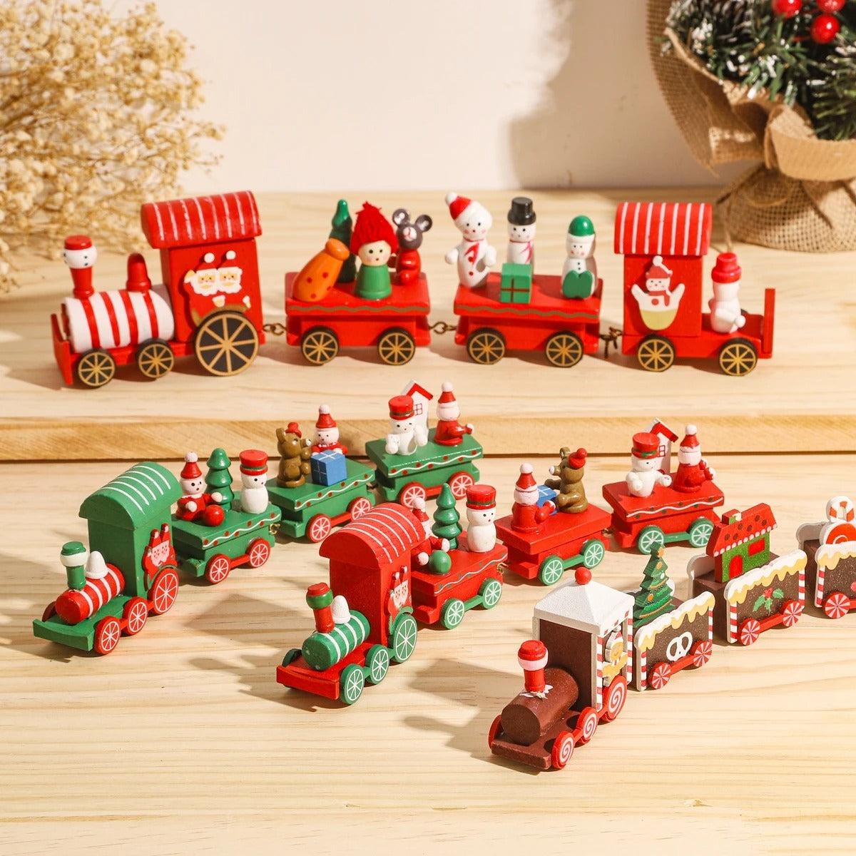 Wooden Christmas Train