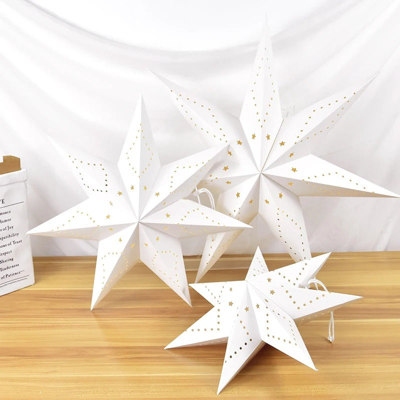 Paperboard Star Hanging Pendant