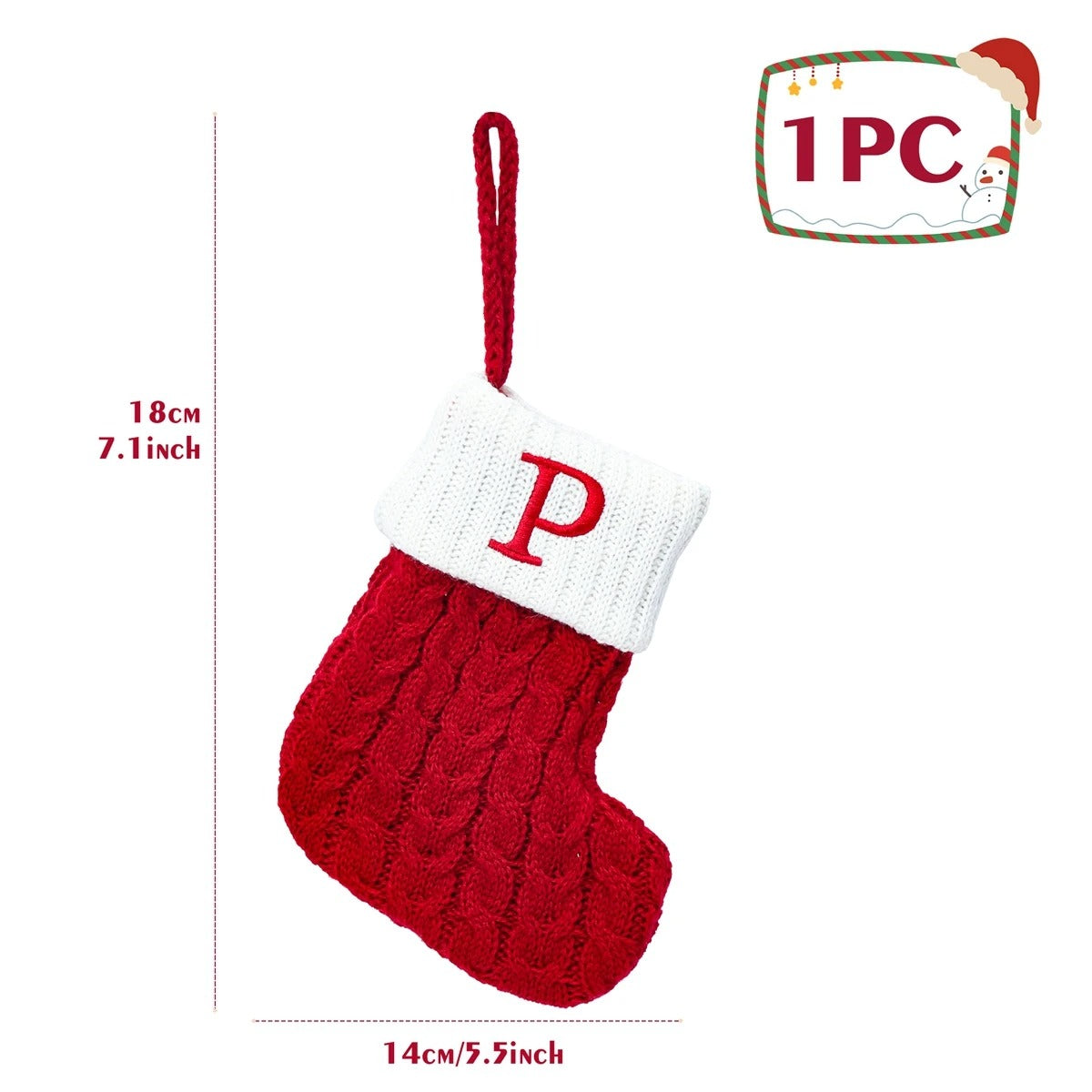 Personalised Letter Christmas Stocking