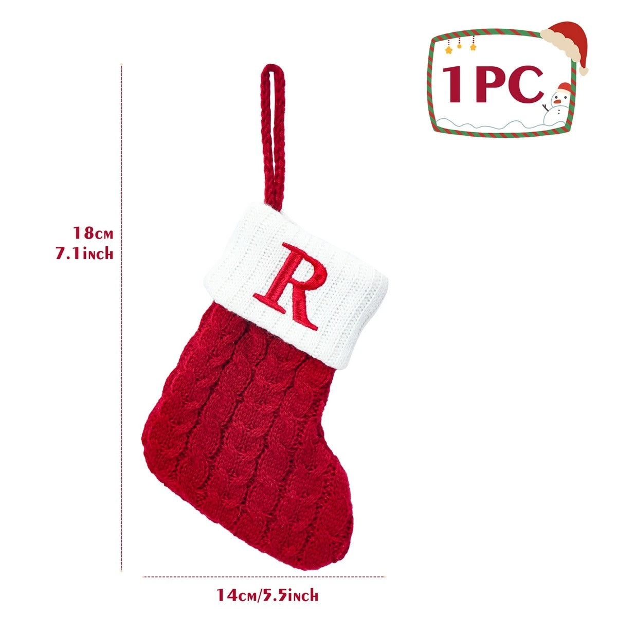 Personalised Letter Christmas Stocking