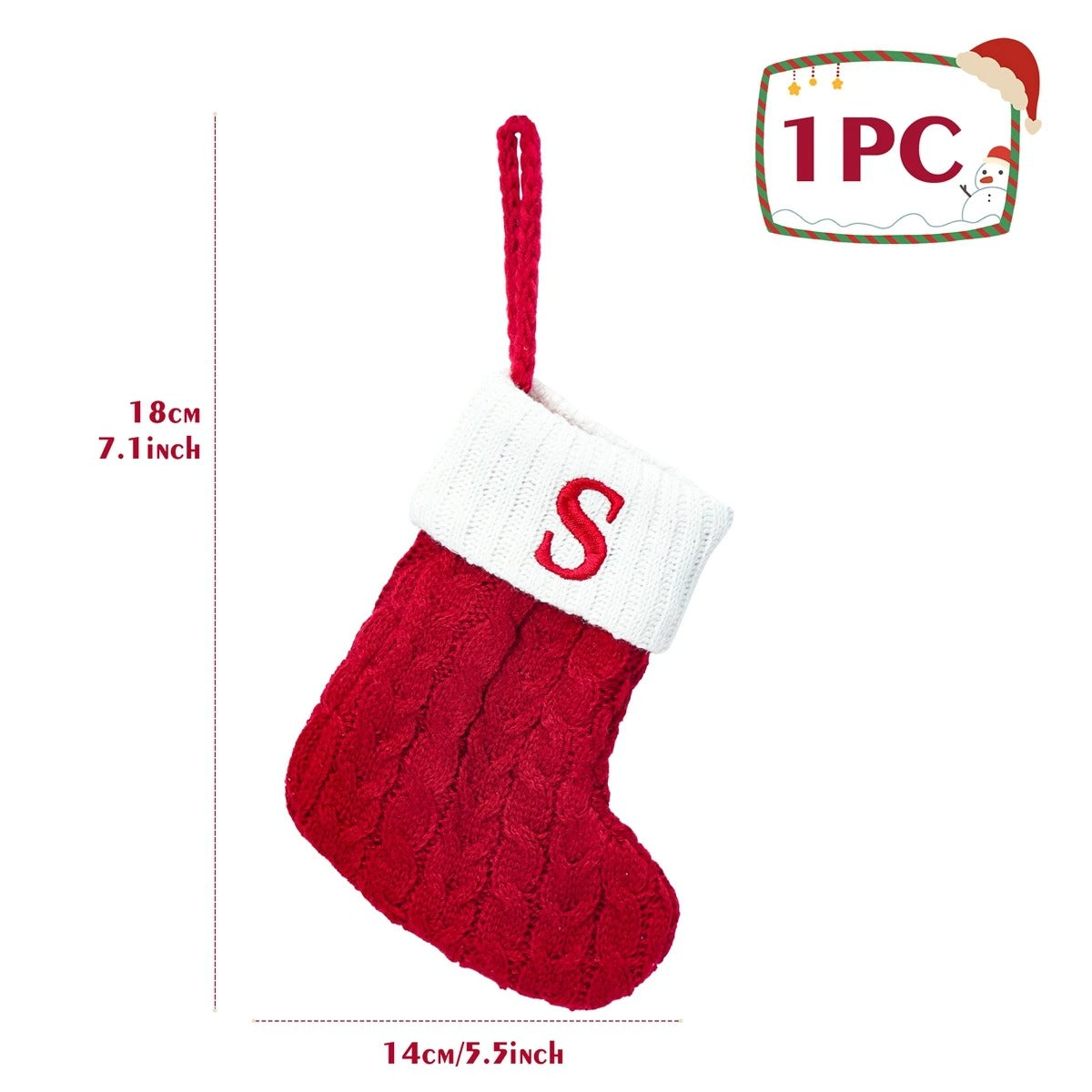 Personalised Letter Christmas Stocking