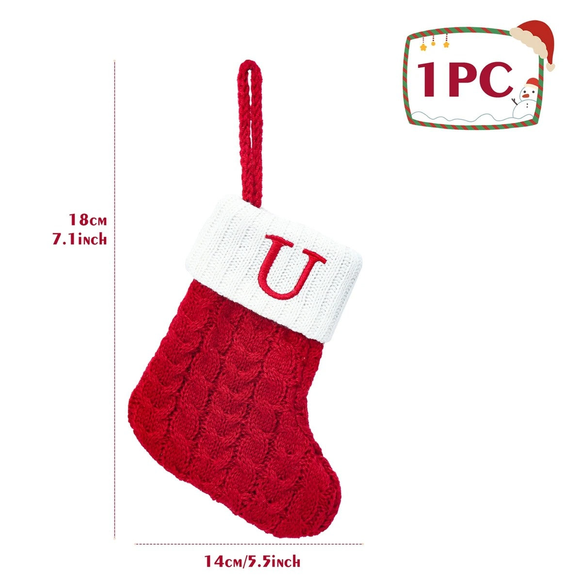 Personalised Letter Christmas Stocking