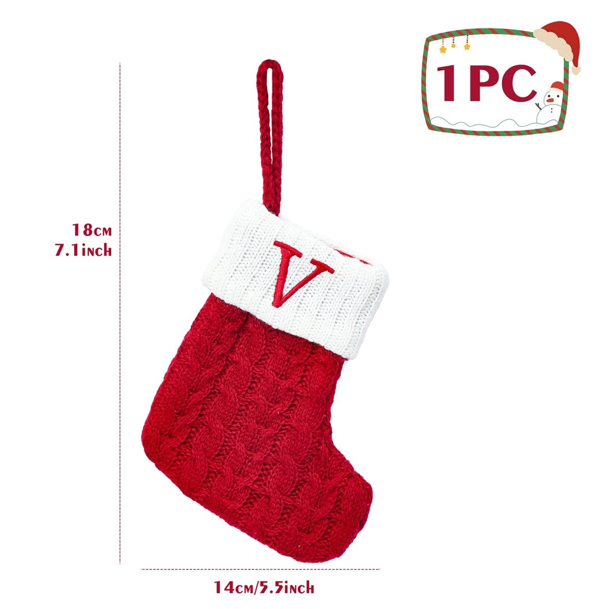 Personalised Letter Christmas Stocking