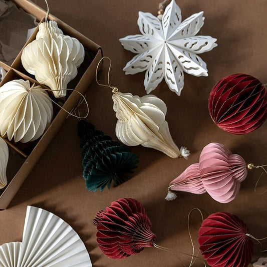 Paper Christmas Tree Ornaments