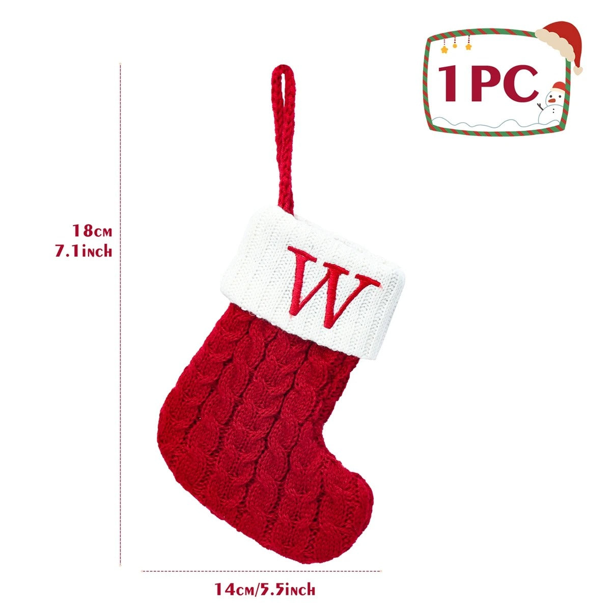 Personalised Letter Christmas Stocking