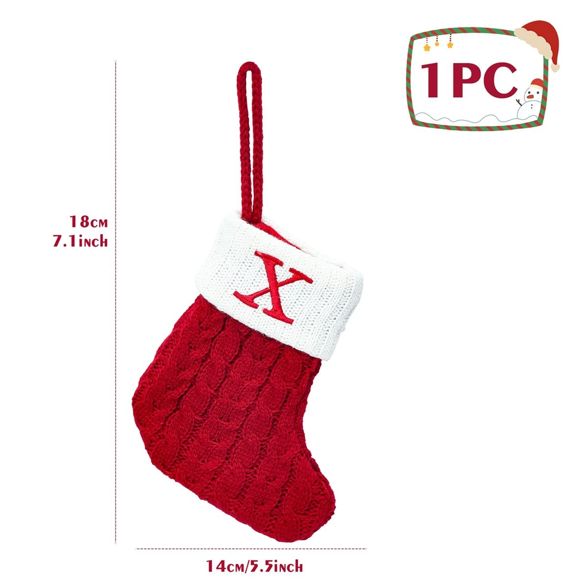 Personalised Letter Christmas Stocking