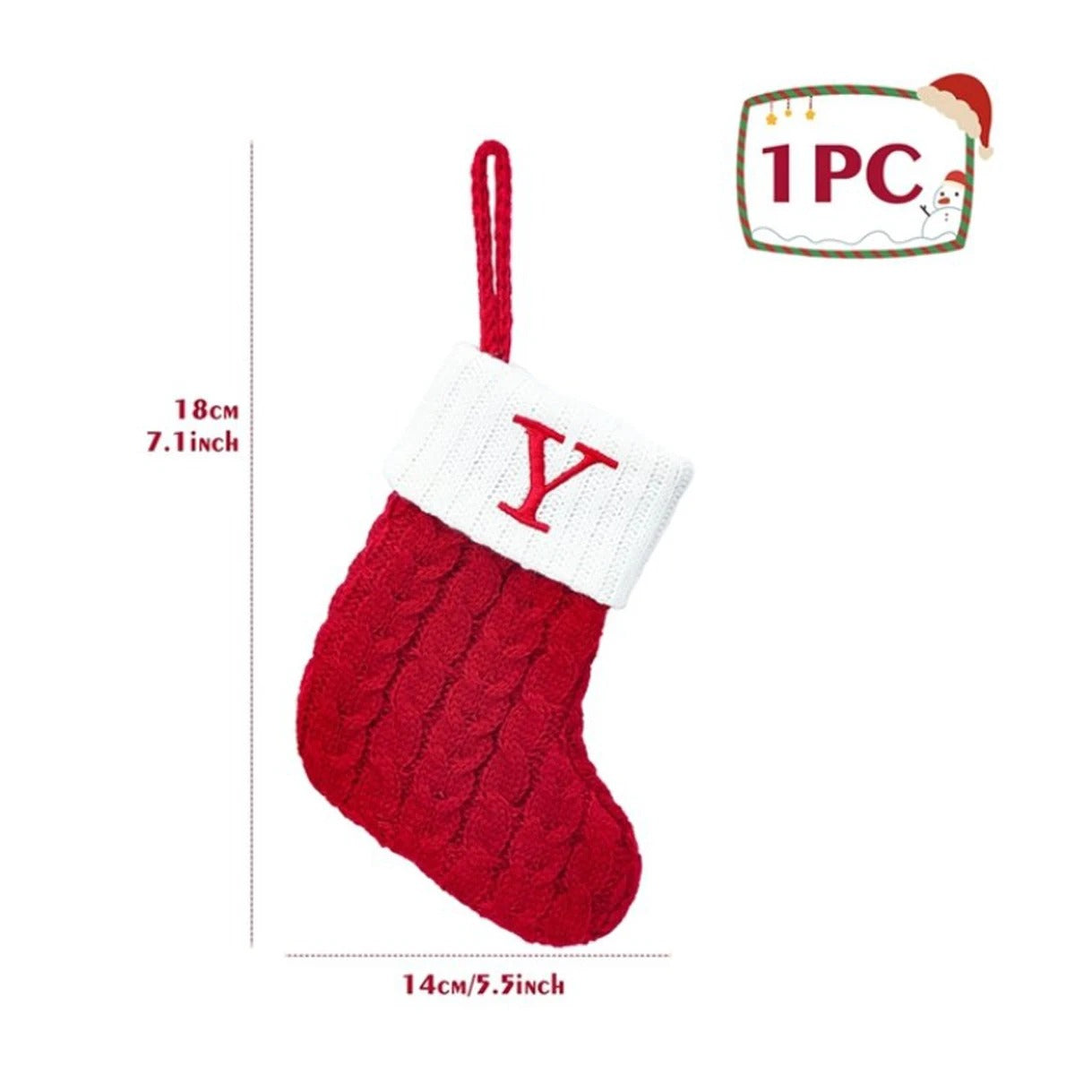 Personalised Letter Christmas Stocking