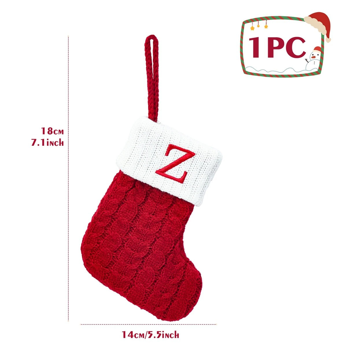 Personalised Letter Christmas Stocking