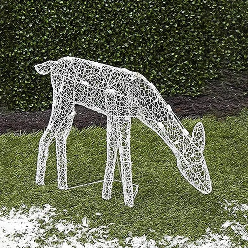 LED Reindeer Family Garden Display