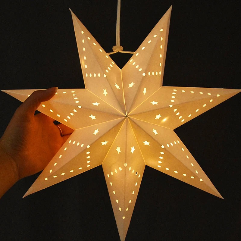 Paperboard Star Hanging Pendant