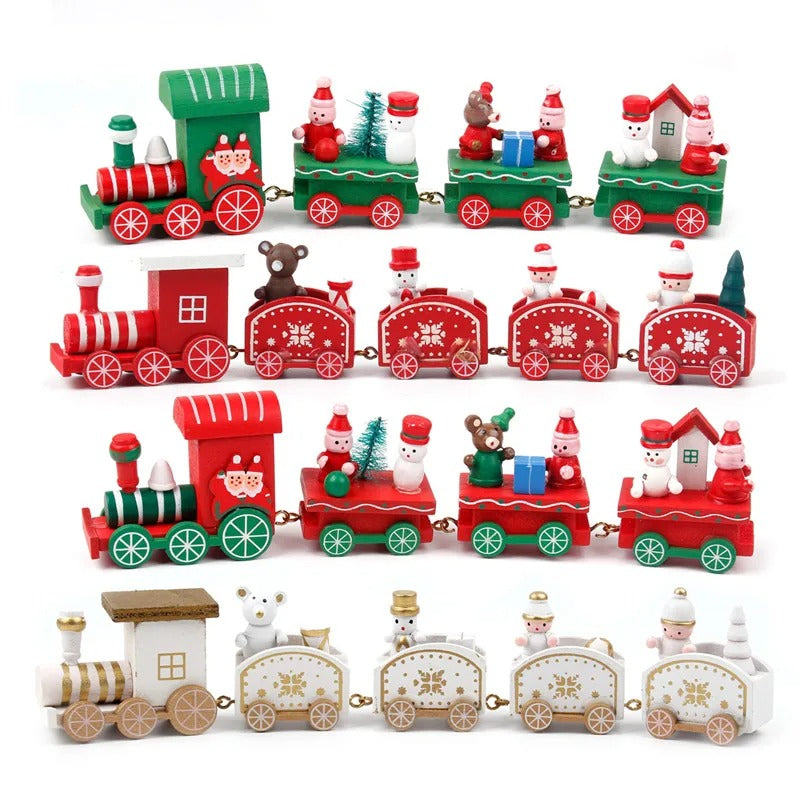 Wooden Christmas Train