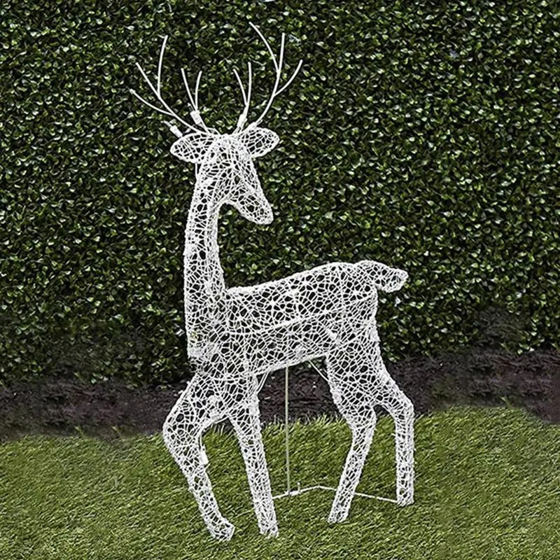 LED Reindeer Family Garden Display