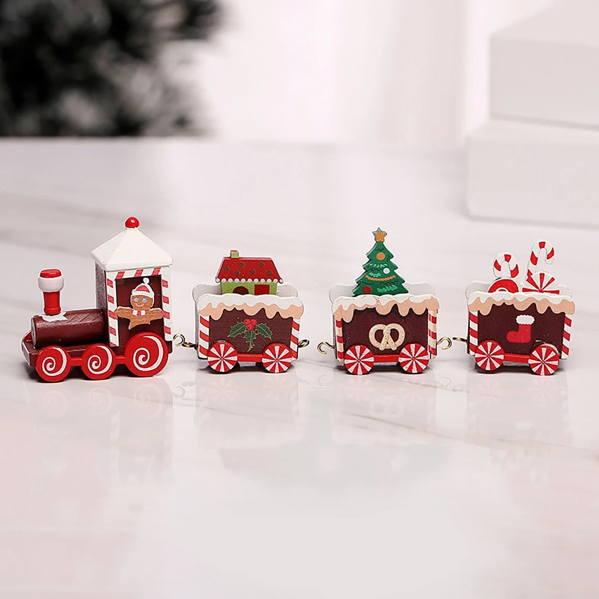 Wooden Christmas Train