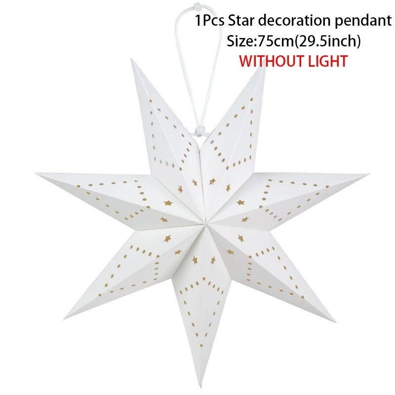 Paperboard Star Hanging Pendant